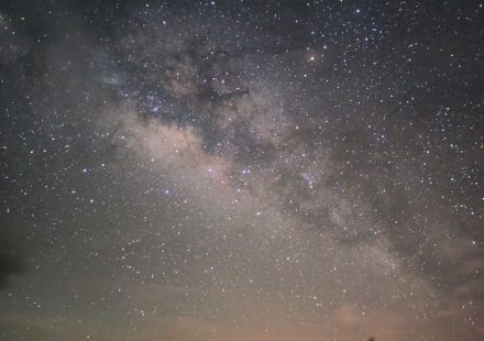 stunning milky way night sky landscape