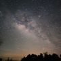 stunning milky way night sky landscape