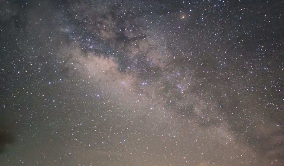 stunning milky way night sky landscape