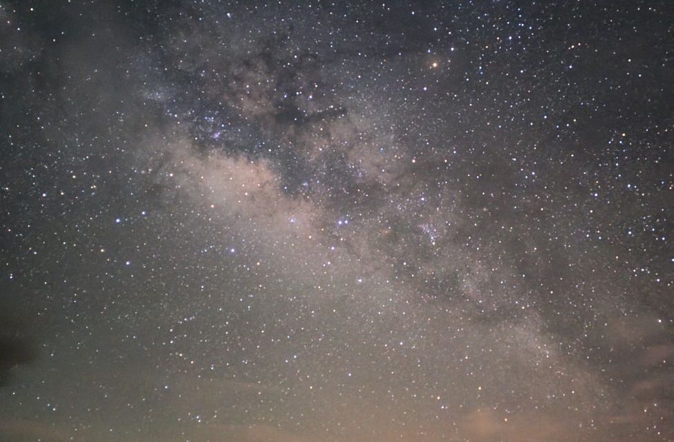 stunning milky way night sky landscape